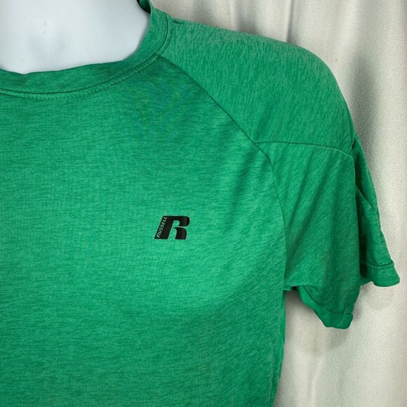 Russell Mens Green Dri-Power 360 Training Fit Shirt Size S - Picture 3 of 7
